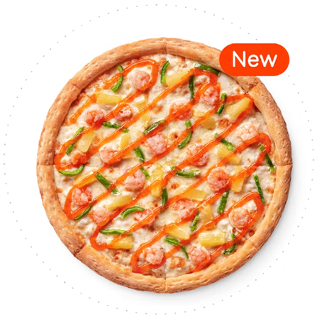 ДОДО Пицца "Креветки со сладким чили" 30 см.