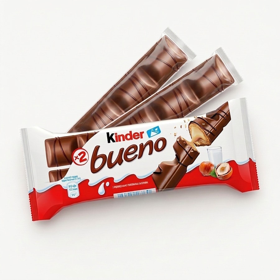 Батончик из молочного шоколада KINDER Bueno, 43 г.