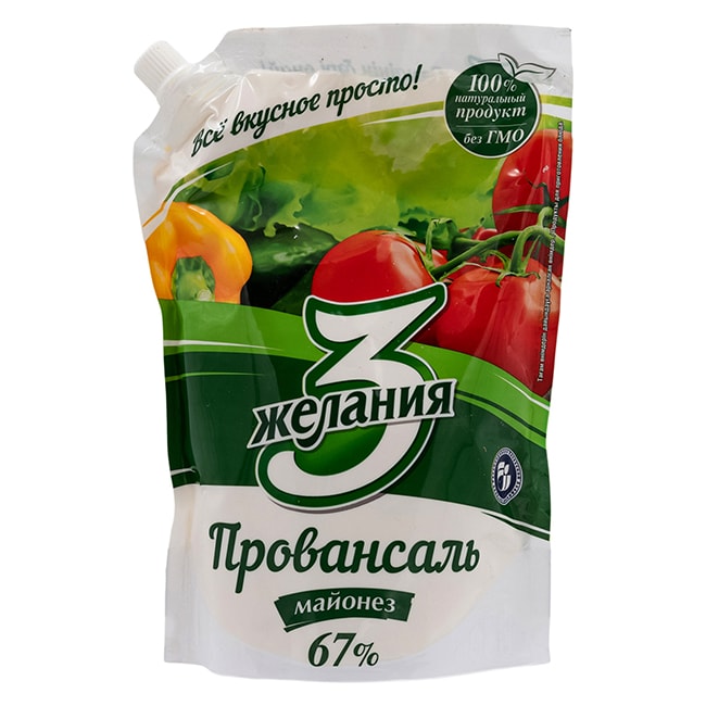 Майонез «3 Желания» провансаль 67% 700 гр.