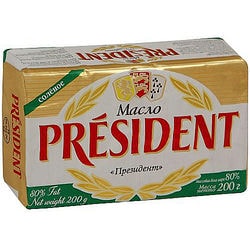 Масло солёное PRESIDENT 80% 200 г. 