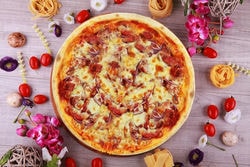 Пицца La Pizza piatto di salsicce 400 г. Ресторан Turandot